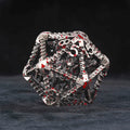 3D Metal  Flying Dragon Hollow D20 Polyhedron Dice 40mm 20 Sided Dice
