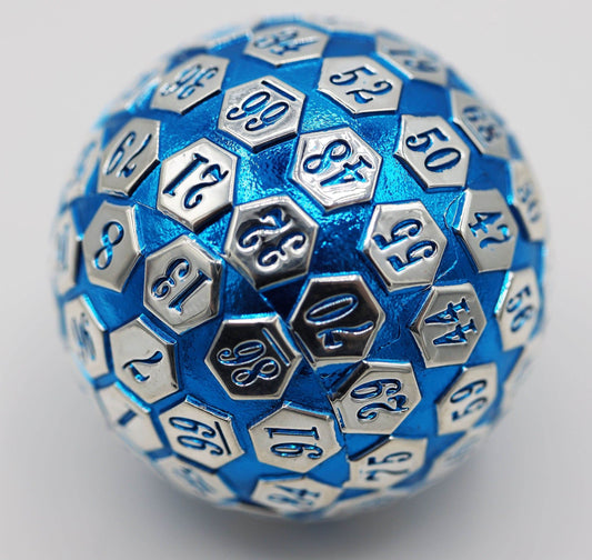 45mm Metal D100 - Blue & Silver - 