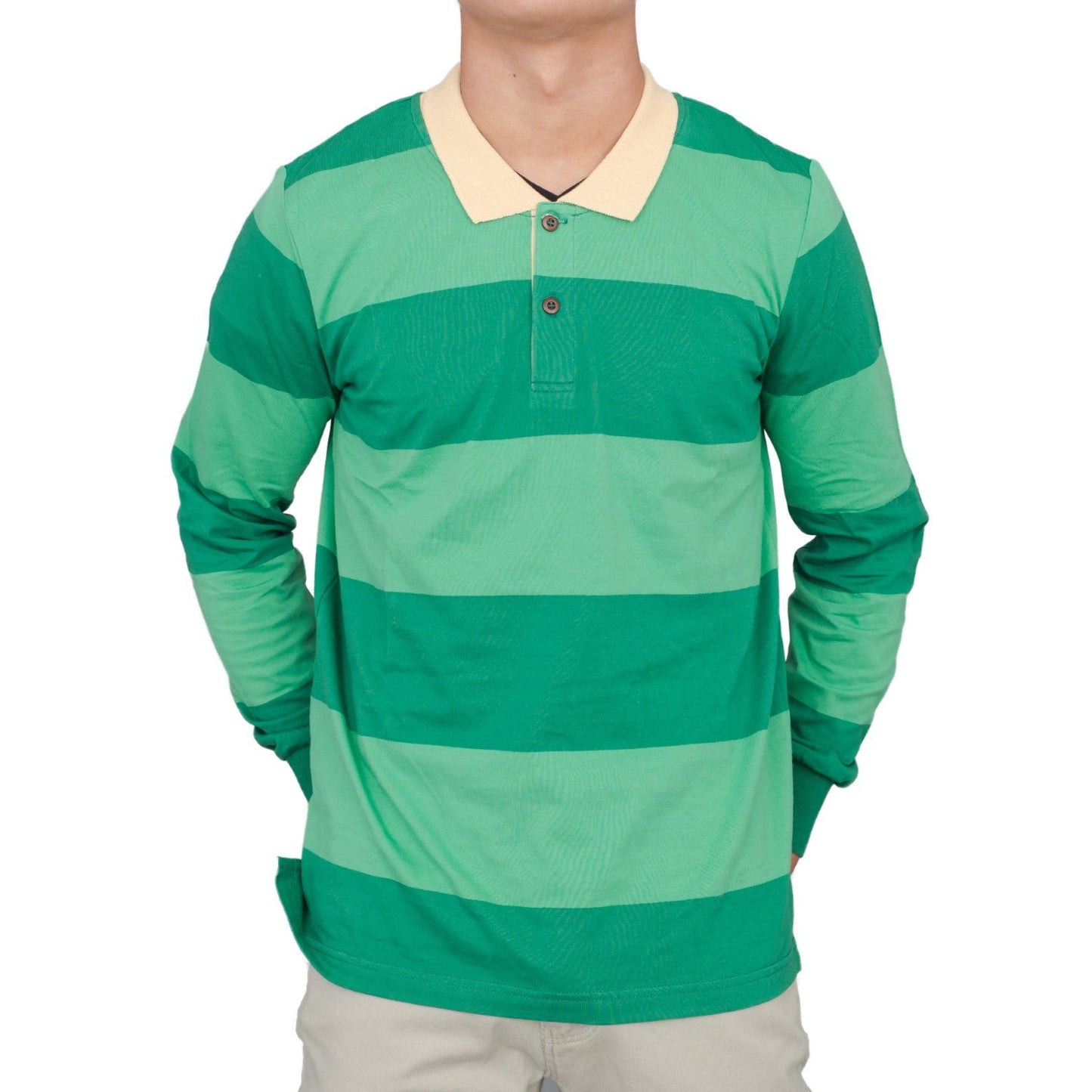 Blue and Detective Halloween Costume Green Striped Shirt
