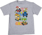 Super Mario Bros Mario Kart Officially Licensed Retro Style Gaming T-Shirt