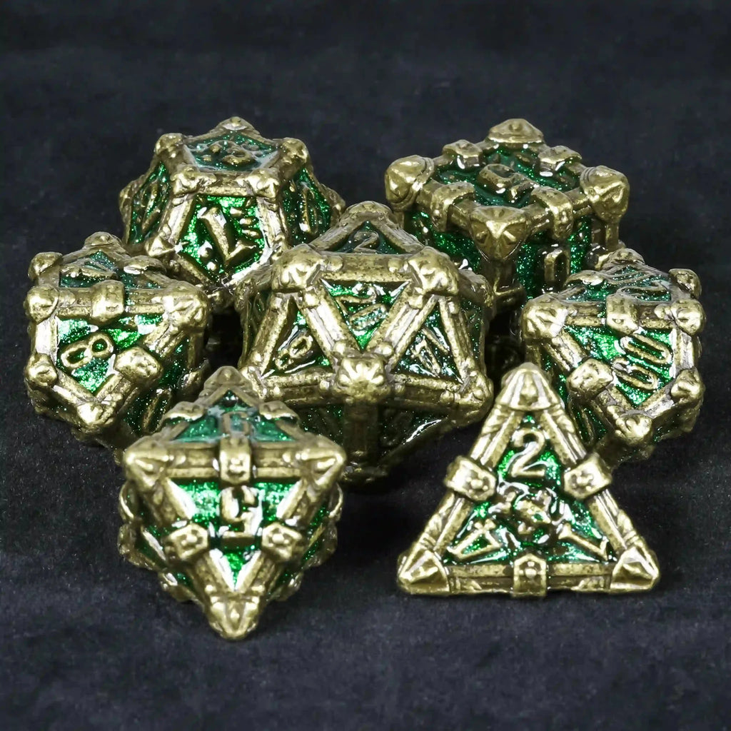 DND Dice - Skull Series Metal Dice Set