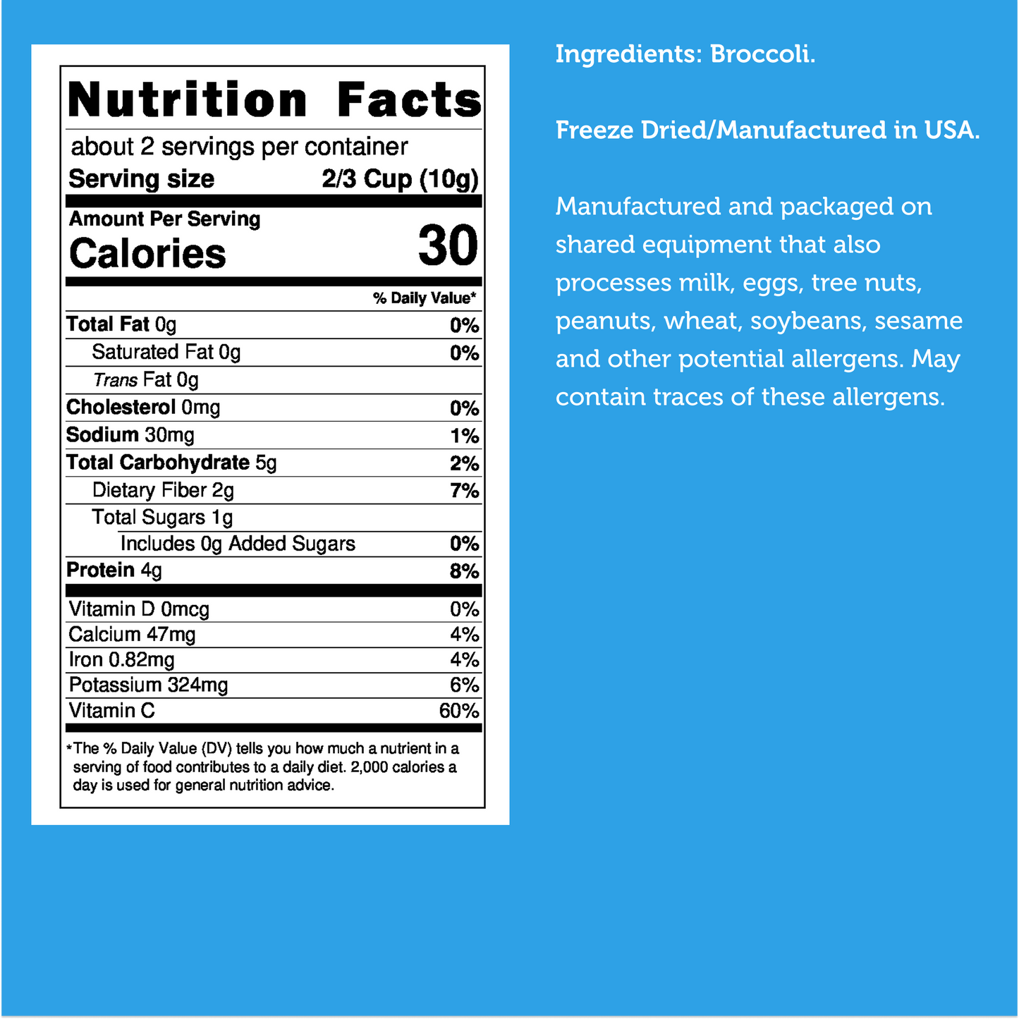 Freeze Dried Broccoli