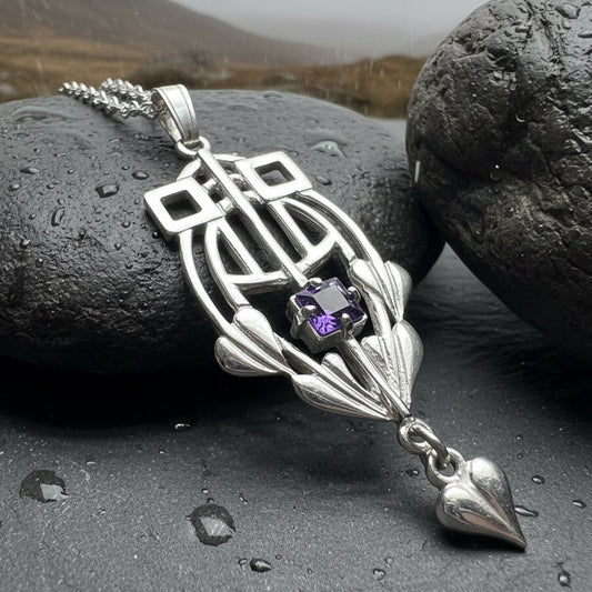 Scottish Mackintosh Thistle Necklace