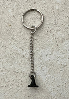 Black Witch Hat Zipper Pull Bag Charm Keychain