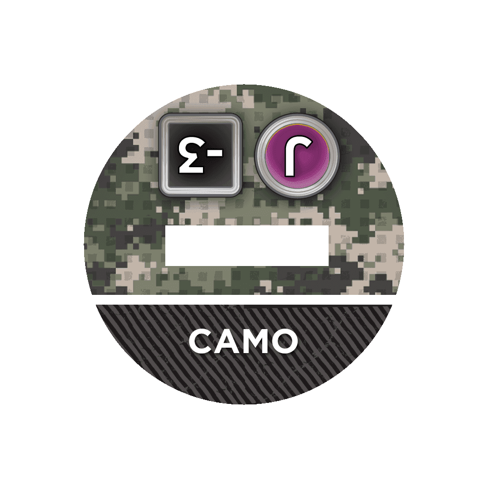 N4 Bases for 3D Markers - 25mm / Camo -3 / J