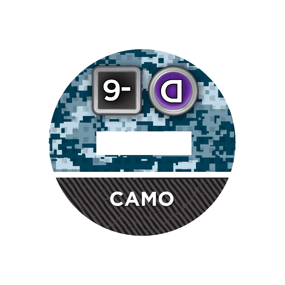 N4 Bases for 3D Markers - 25mm / Camo -6 / D