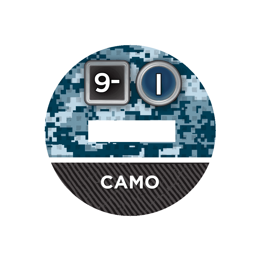 N4 Bases for 3D Markers - 25mm / Camo -6 / I