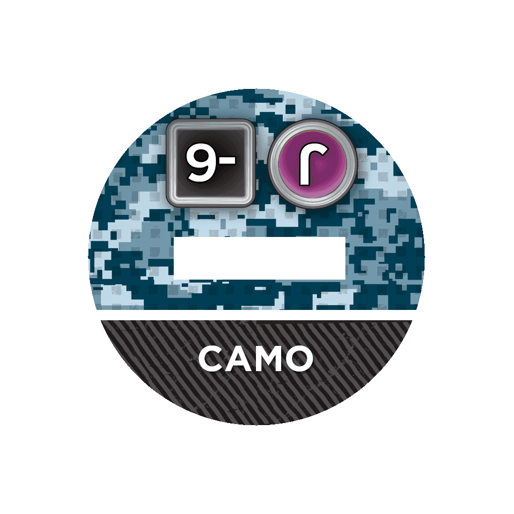 N4 Bases for 3D Markers - 25mm / Camo -6 / J