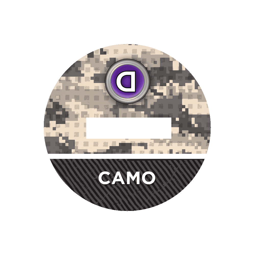 N4 Bases for 3D Markers - 25mm / Camo / D
