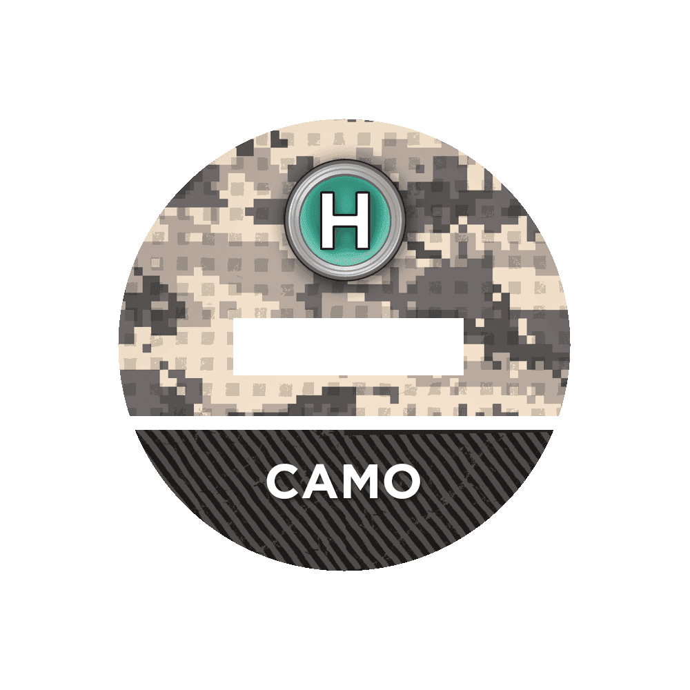 N4 Bases for 3D Markers - 25mm / Camo / H
