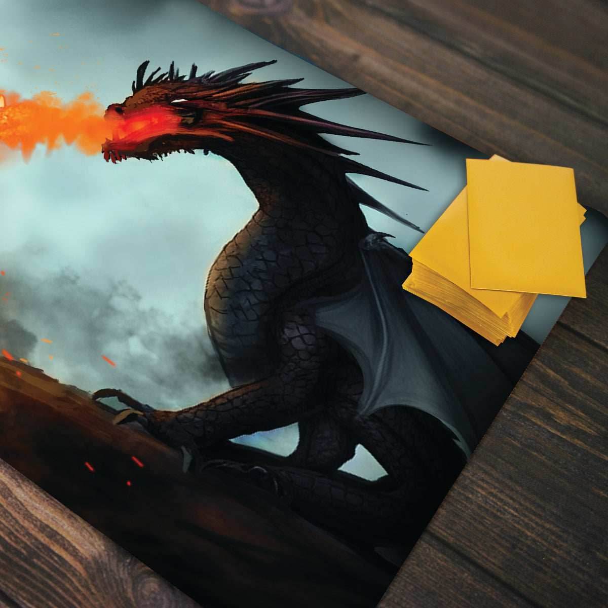 Crimson Dragon Playmat - Standard Playmat / Plain
