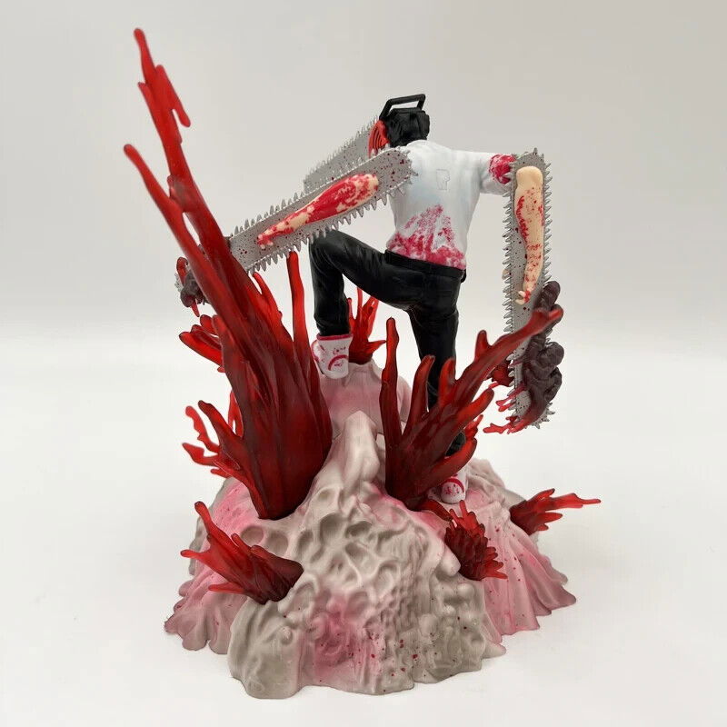 Chainsaw Man Denji Pochita Fit Standing Position Fighting Model Toy Anime Figure