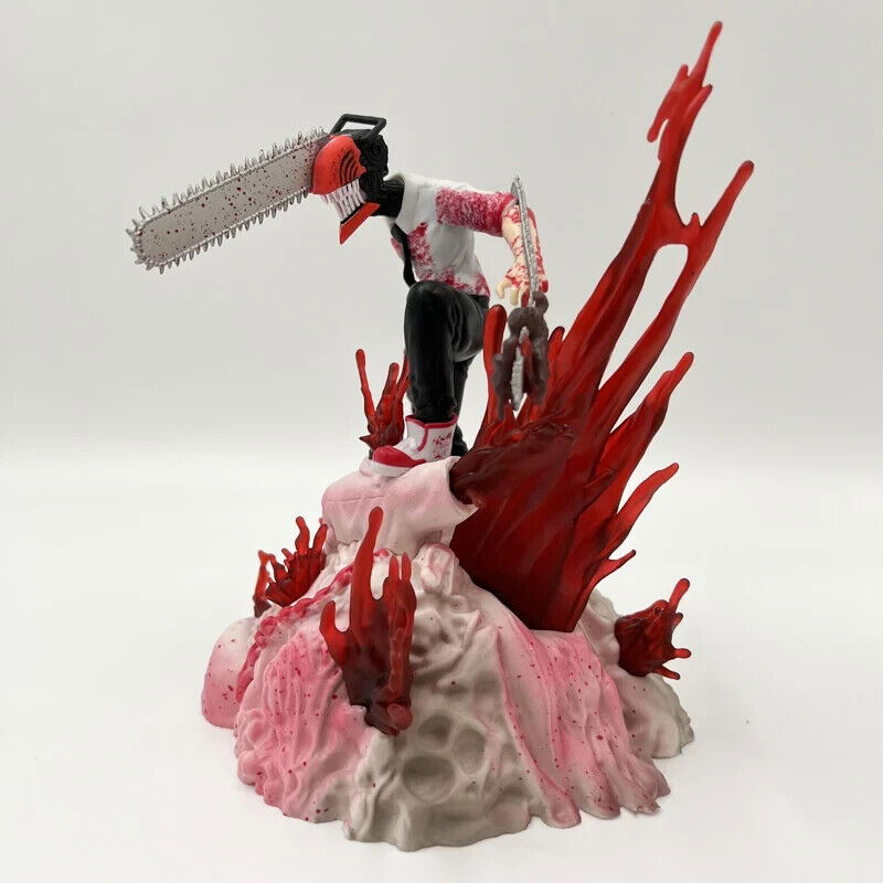 Chainsaw Man Denji Pochita Fit Standing Position Fighting Model Toy Anime Figure