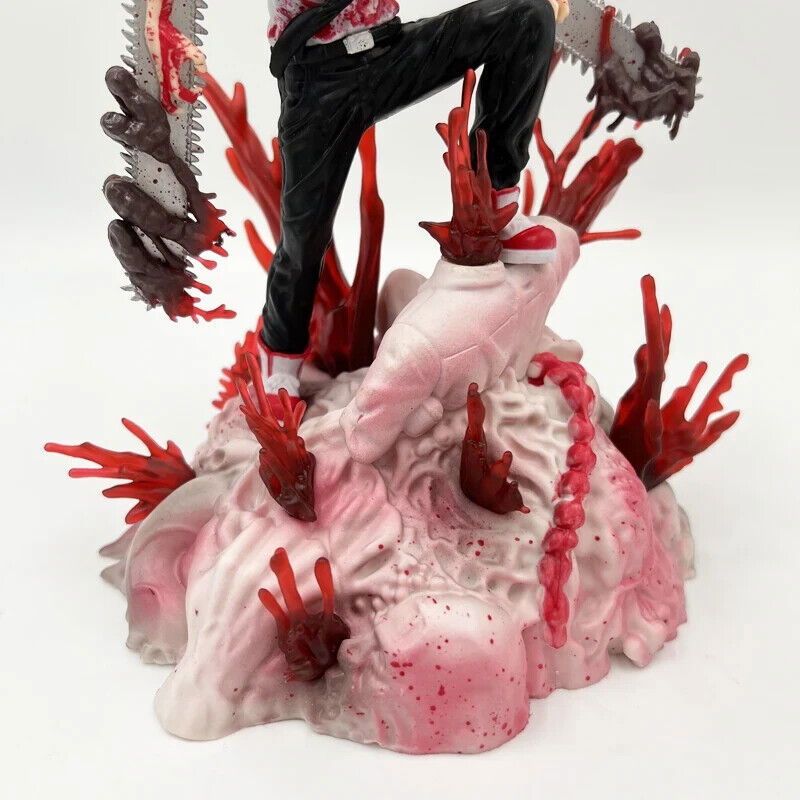 Chainsaw Man Denji Pochita Fit Standing Position Fighting Model Toy Anime Figure