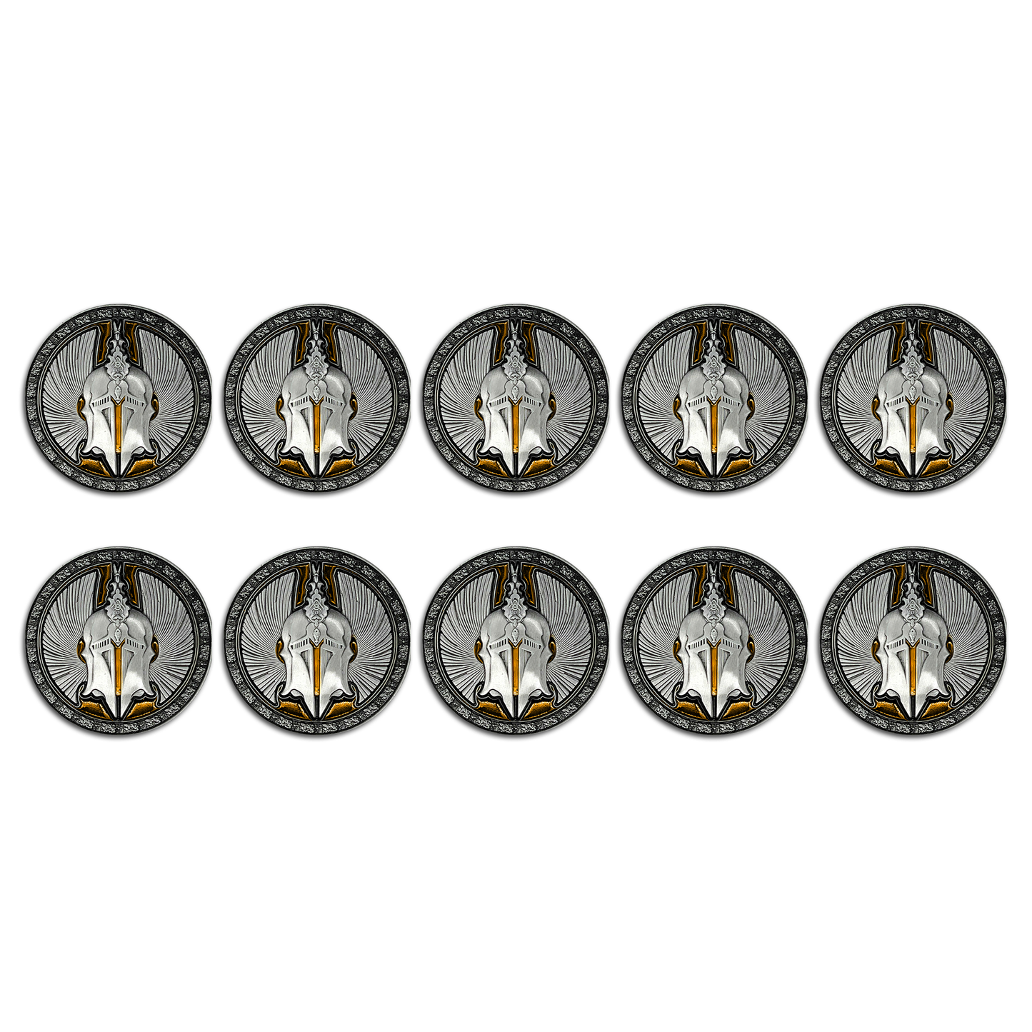 Class Coins - Paladin Metal Coins Set of 10