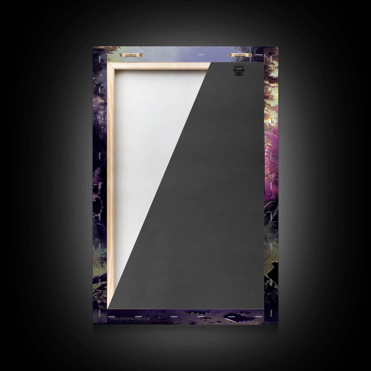 Gateway to another world, the purple realm, fine art poster print, fantasy decor - 8x12 Inches / Gallery Wrap Canvas - Ready To Hang
