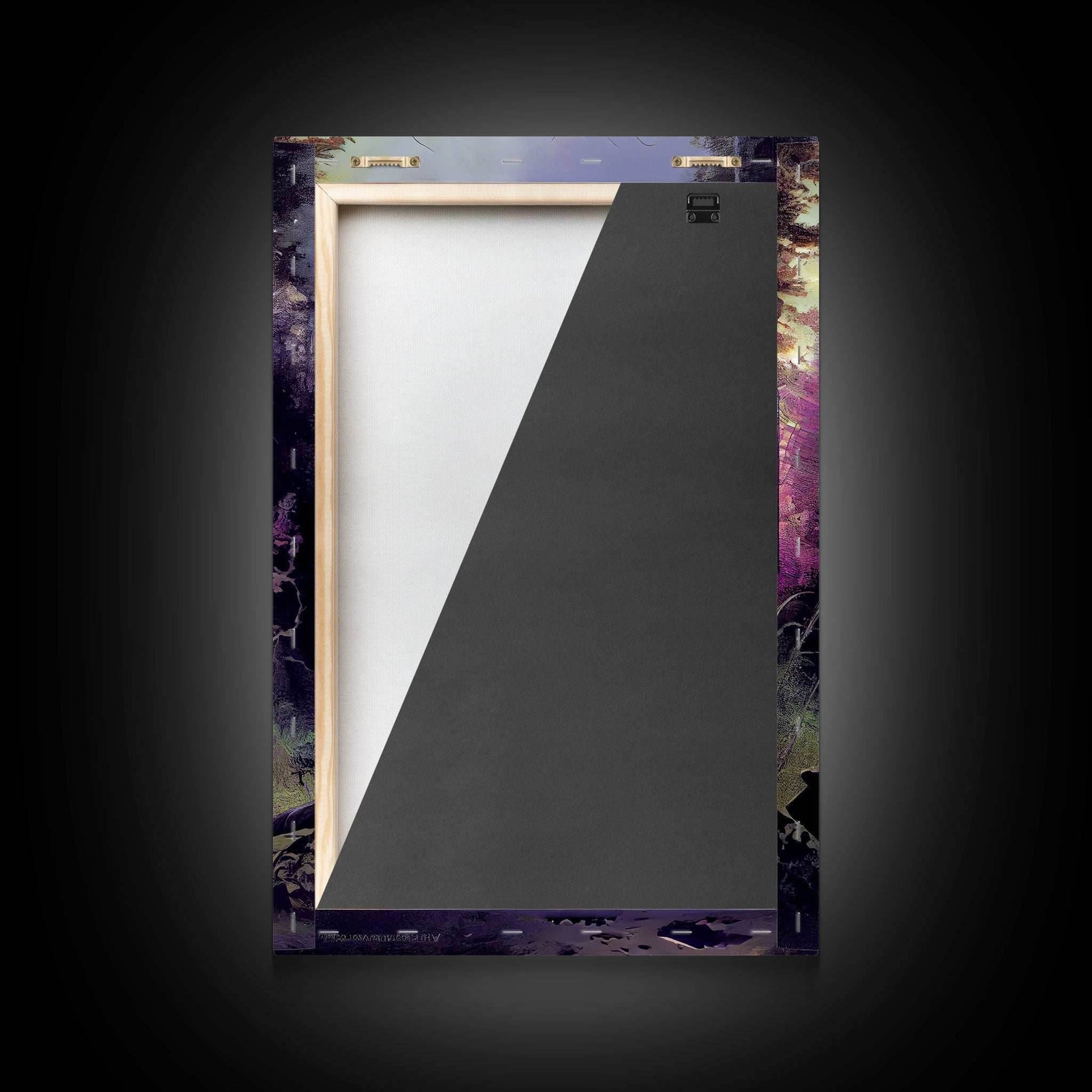 Gateway to another world, the purple realm, fine art poster print, fantasy decor - 8x12 Inches / Gallery Wrap Canvas - Ready To Hang