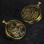 Unique Metal DND Spinning Dice Pocket Watch