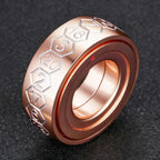 Cool Metal Fingertip Spinning D20 Dice Ring