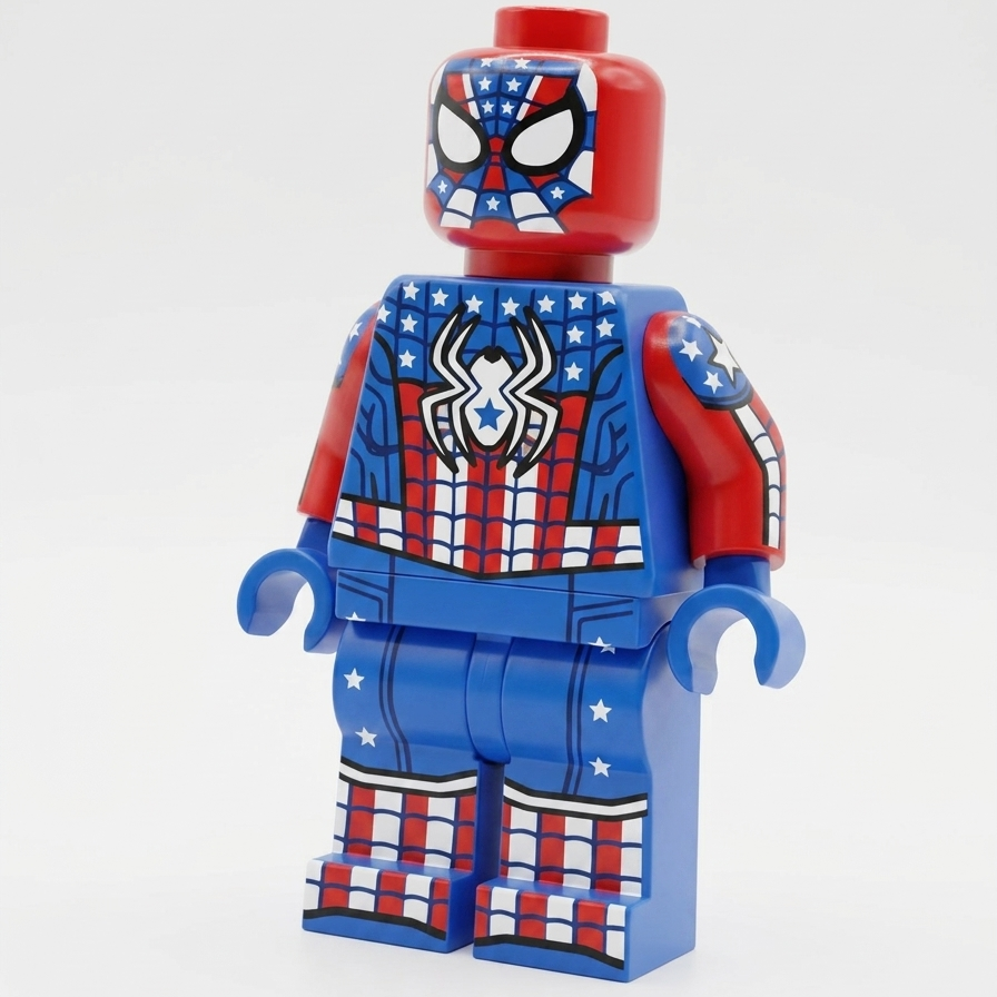 PATRIOTIC Spidey 250 Minifig