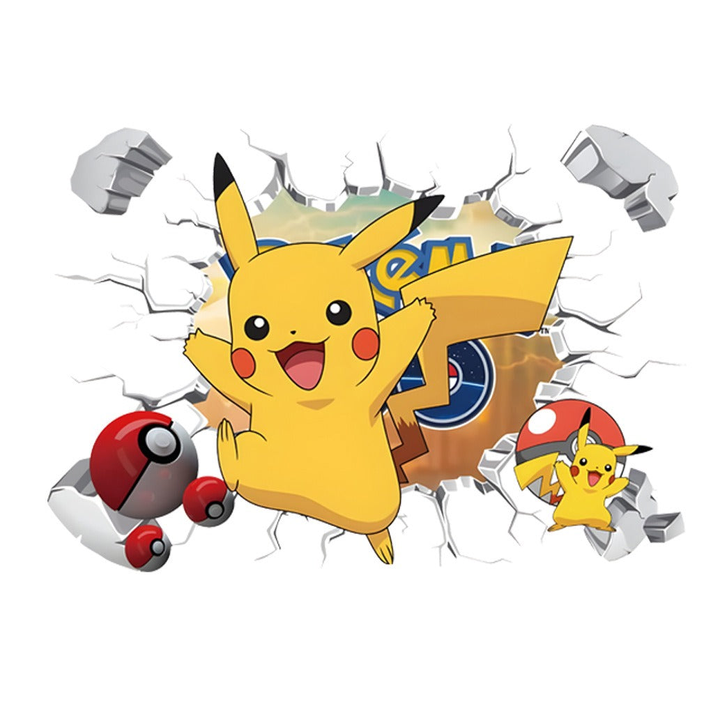 Self-adhesive 3D Pikachu PVC sticker