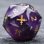 D&D Multi-Sided Engraved Natural Gemstone Dice Set
