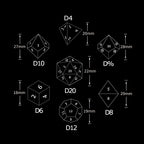 Green Resin D&D Dice Set - Beagle Design