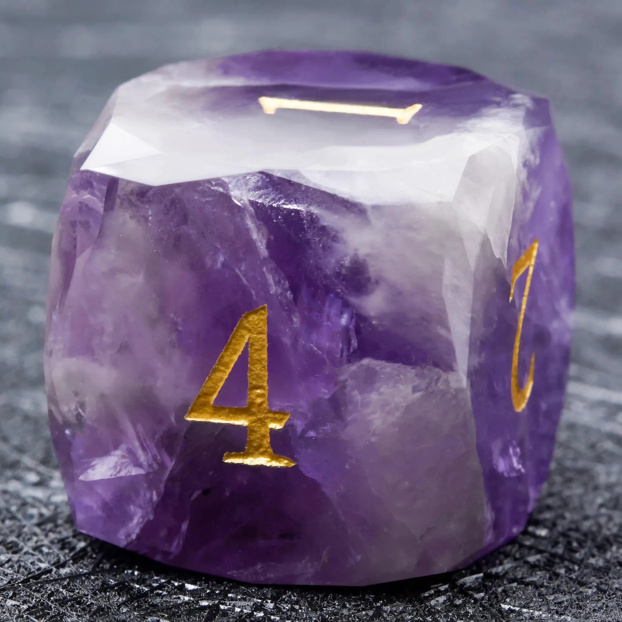 D&D Multi-Sided Engraved Natural Gemstone Dice Set