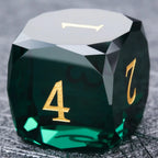 Bear Dice DND Multi-Sided Engraved Glass Gemstone Dice Set