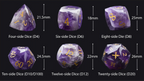 D&D Multi-Sided Engraved Natural Gemstone Dice Set