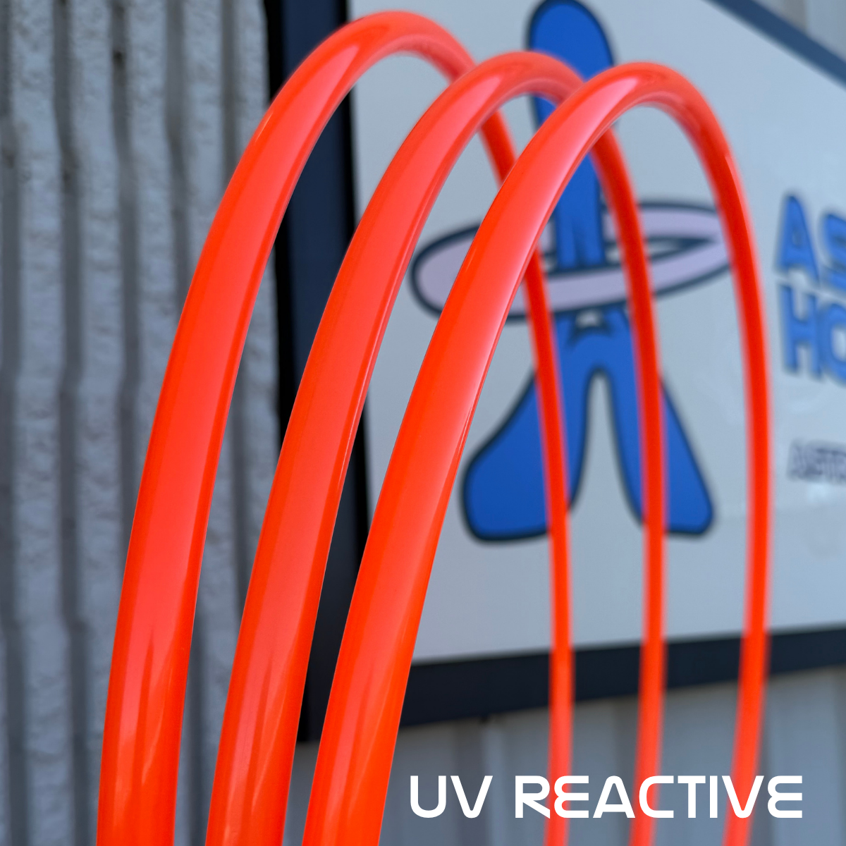 UV Orange (5/8 & 3/4) Polypro Hula Hoop