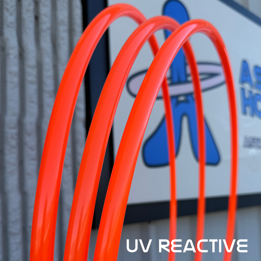UV Orange (5/8 & 3/4) Polypro Hula Hoop
