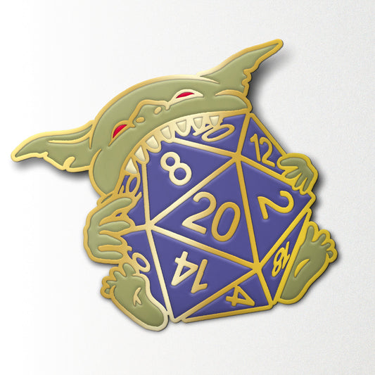 Dice Goblin Feeding - Enamel Pin