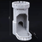 3D printed medieval castle dice tower