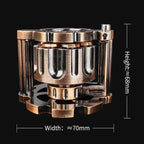 Unique dnd revolver dice set: 7 cool metal dnd bullet dice in the rotating revolver cylindrical magazine