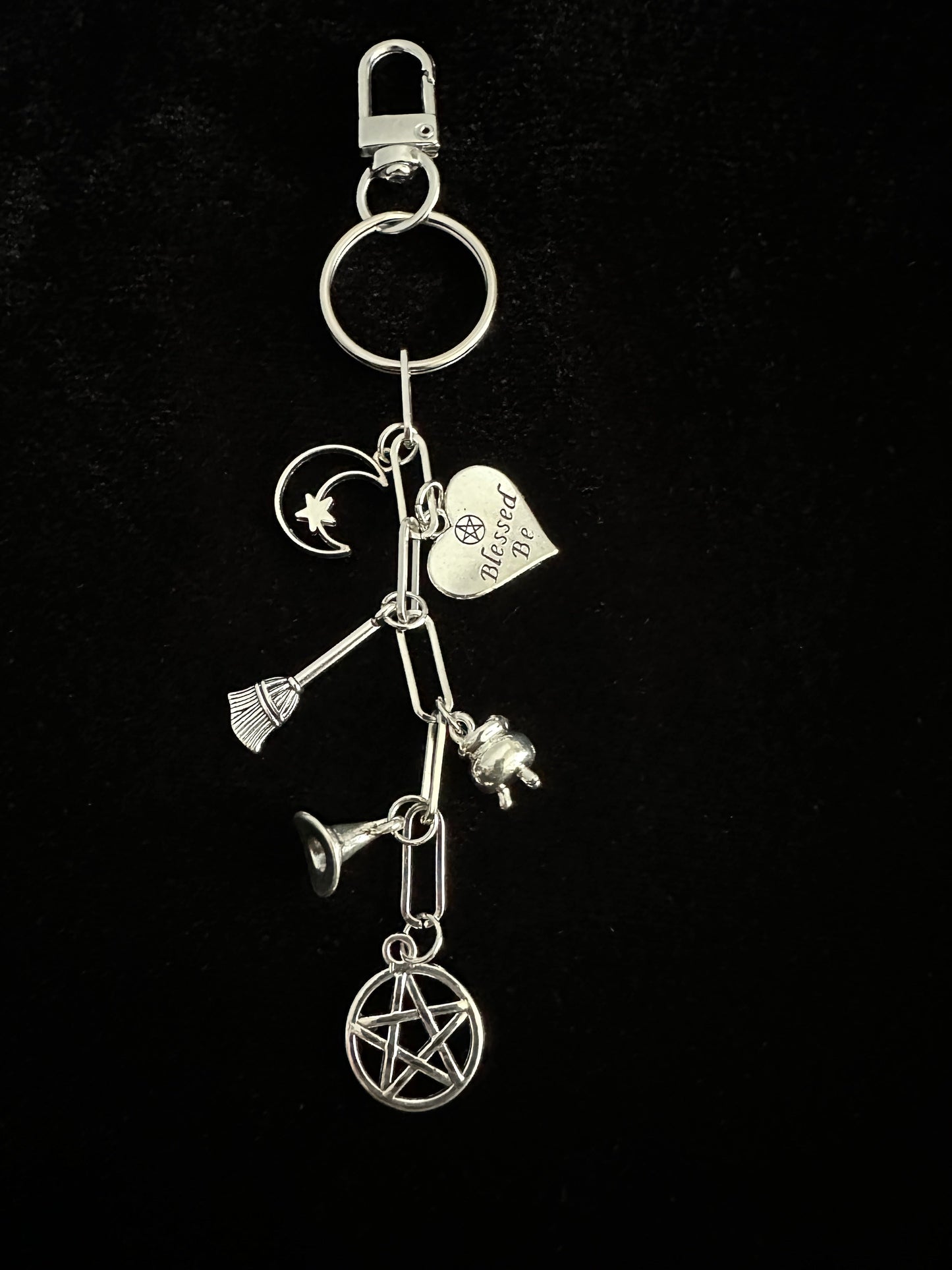 Witchy Bag Charm Keychain