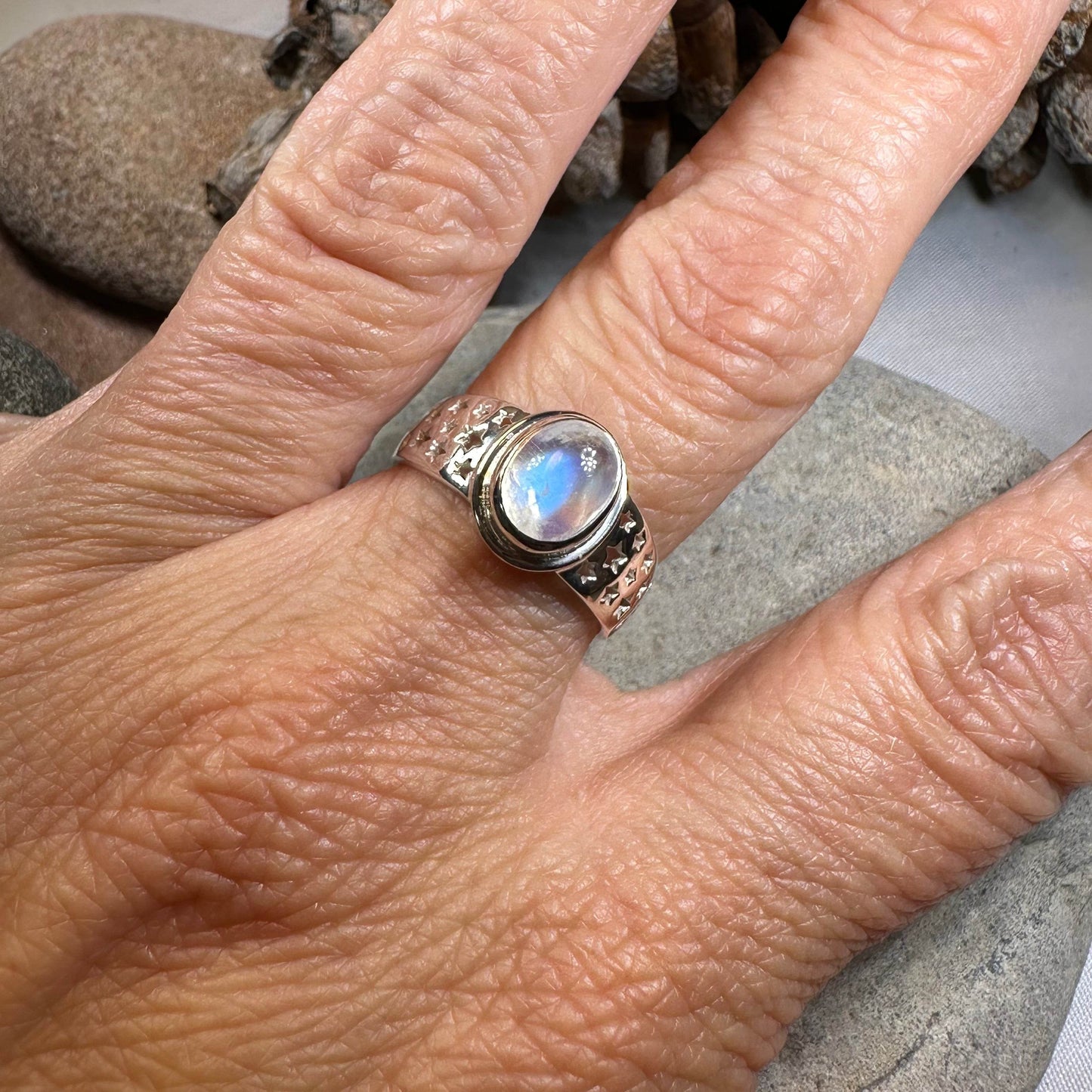 Sebille Silver Stars Ring - 5