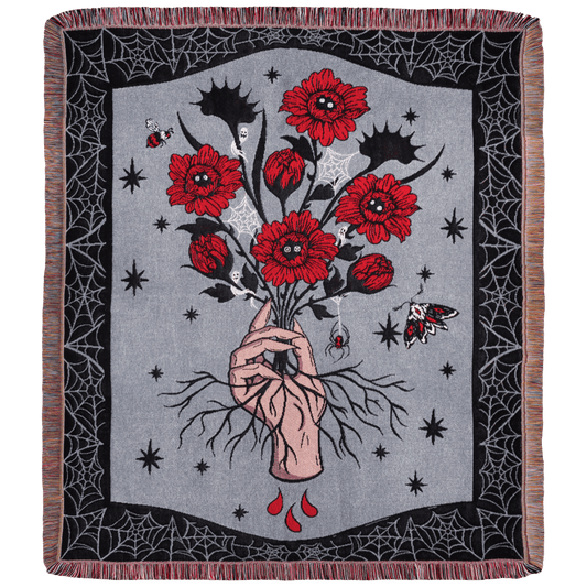Eternal Bloom Woven Blanket - 