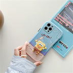 Three-Dimensional Sponge Bob Square Pants For Apple 7/8plus Mobile Phone Cover 12promax Couple Huawei Nova8 Soft Case