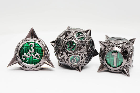 Meteor Storm: Hunter's Moon - Metal RPG Dice Set - 
