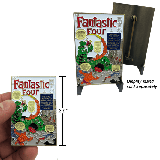 FF-006 Pin version Fantastic Four #1 Stan Lee Marvel Comic Book Issue 1 - 