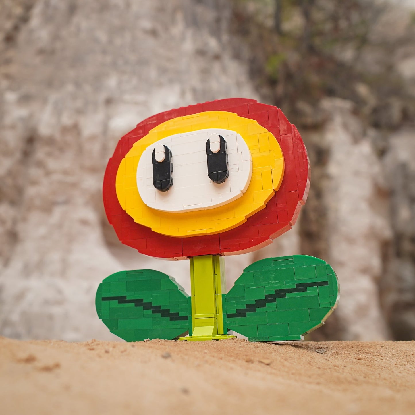 Life-Sized Fire Flower