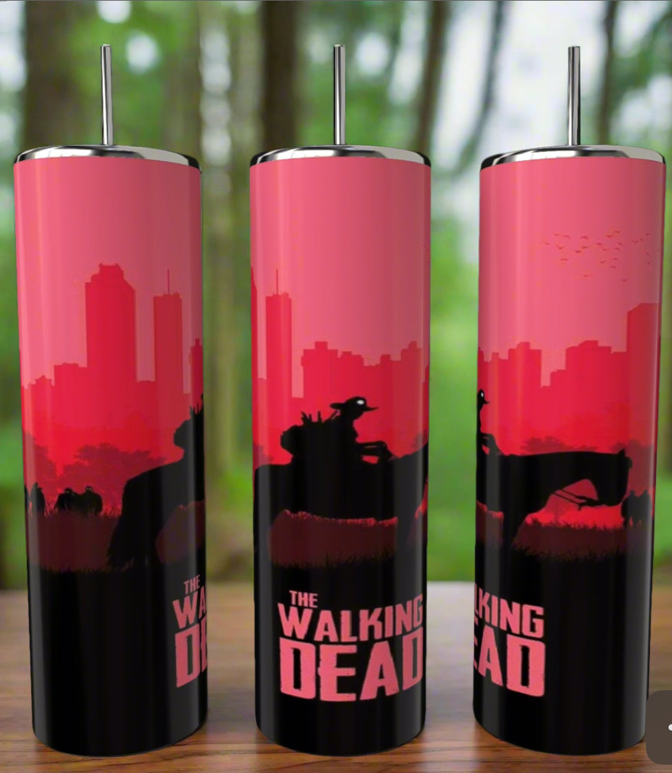 Red | The Walking Dead 20oz Skinny Tumbler