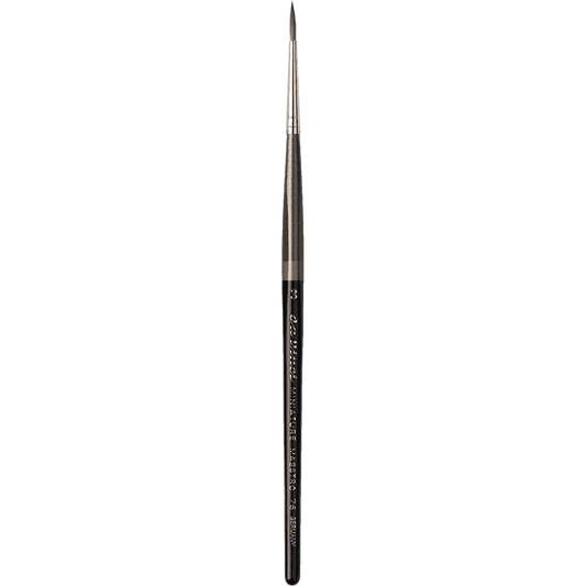 Da Vinci: Miniature Maestro - Kolinsky Red Sable Brush - Series 76 - Size 3 - Round, Short and Pointed - 