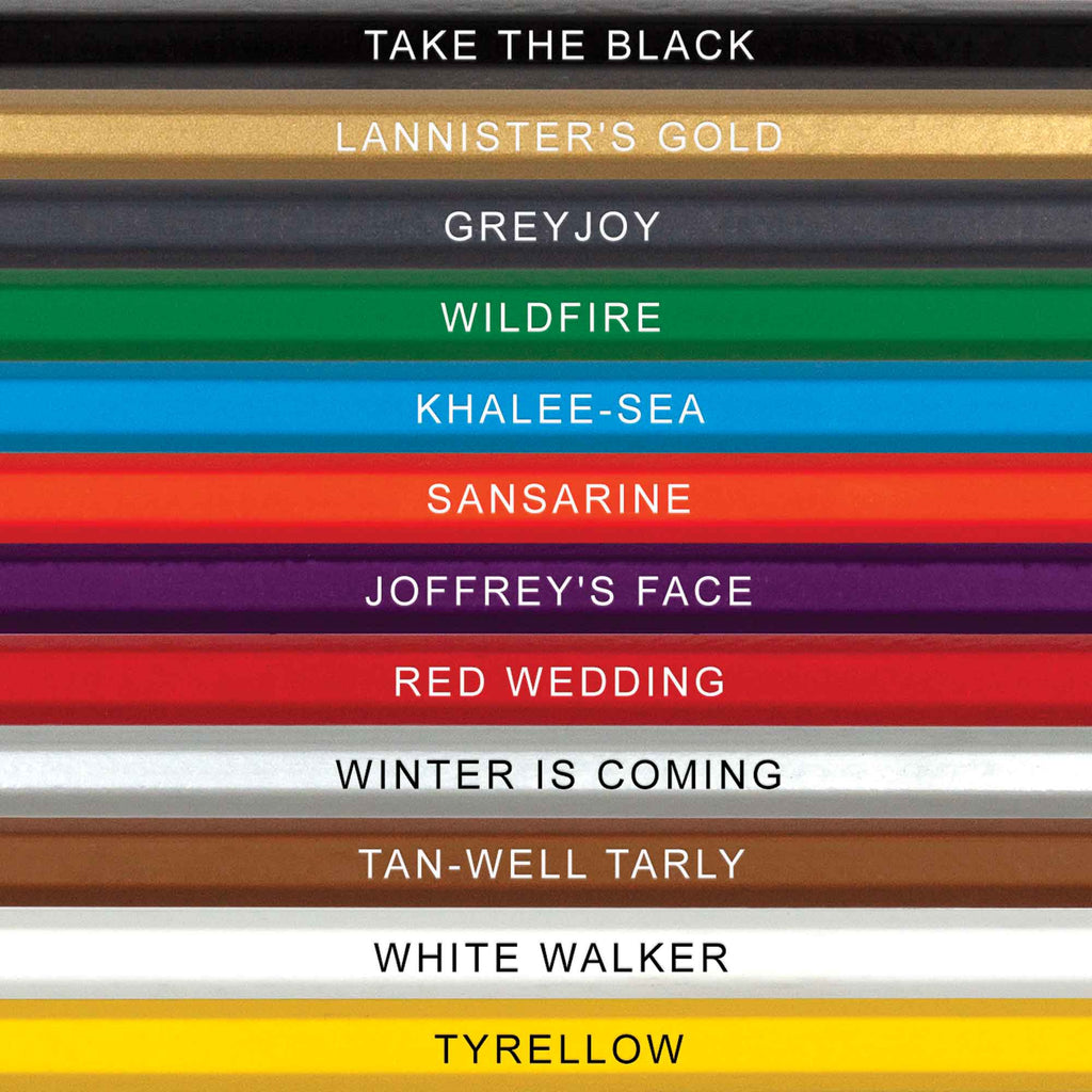 Game of Tones Colored Pencils for Fans of Game of Thrones