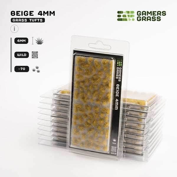 Gamers Grass Tufts: Beige 4mm- Wild - 
