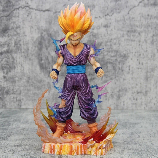 Gohan Super Saiyan 2 Anime Figure, Dragon Ball Z Figurines Cell Saga 28 cm