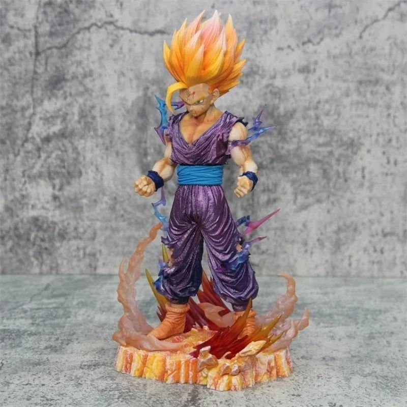 Gohan Super Saiyan 2 Anime Figure, Dragon Ball Z Figurines Cell Saga 28 cm
