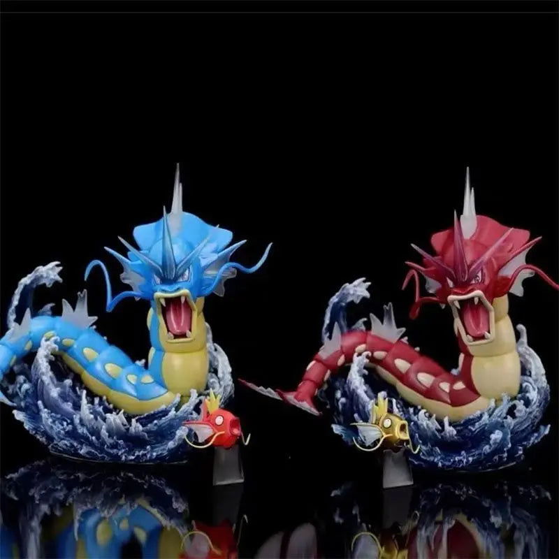 Gyarados and Red Gyarados Anime Figures, Shining Gyarados Pokemon Anime Figurines Pvc Statue Collections 16 cm