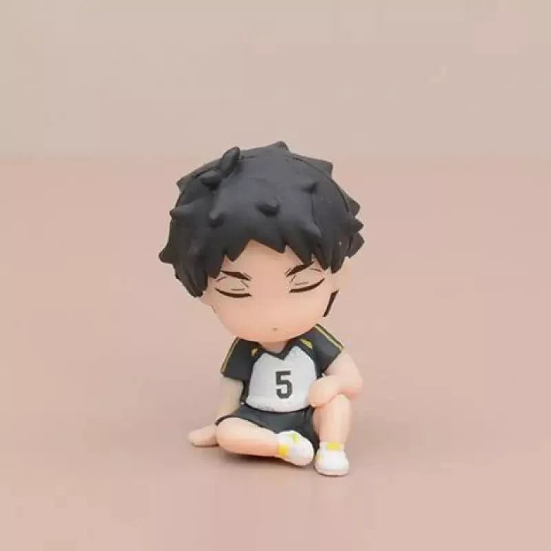 Haikyu Chibi Kawaii Anime Figurines, Wakatoshi Hajime Kotaro Toru Anime Figures 2 in
